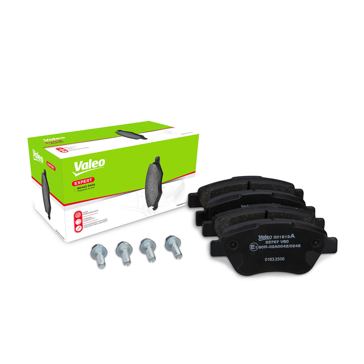 Jeu de 4 plaquettes de frein VALEO ref. 301913A